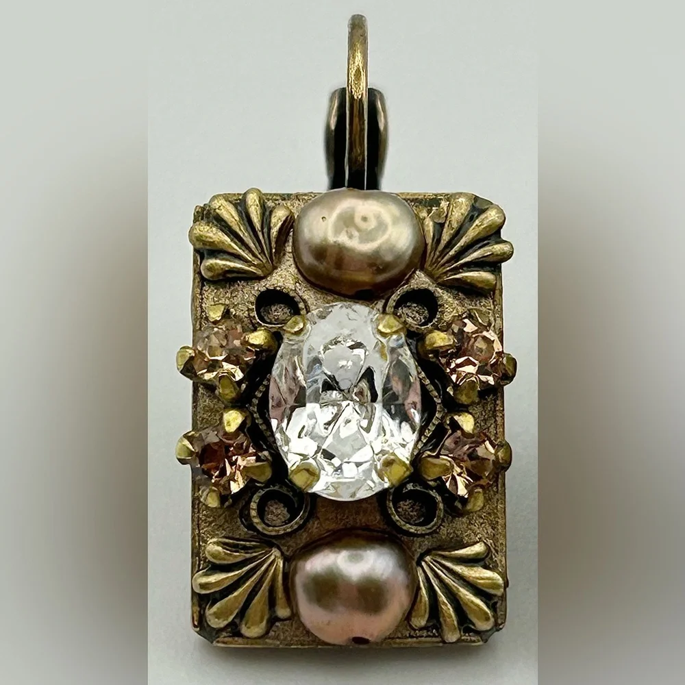 Michal Golan Gold Tone Pearl Earrings - Picture 5 of 13